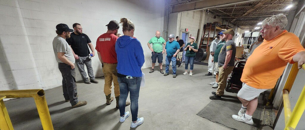 morning prayer circle at IGH Stell